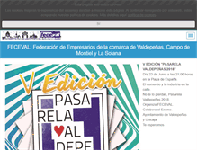 Tablet Screenshot of fecevalempresarial.com